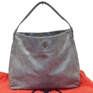 Tory Burch Dena Hobo Bag Slouchy Buttery Soft Distressed Leather Logo Medallion